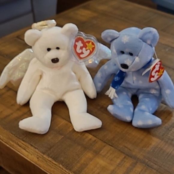 2 pack Beanie Baby bears - Picture 1 of 3